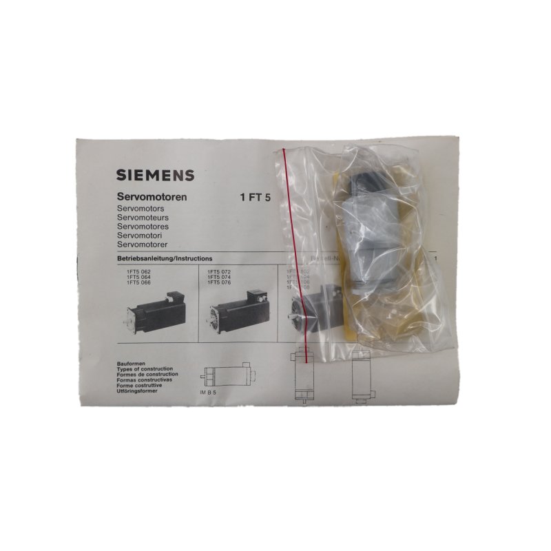 Siemens 1FT5076-0AF01 3~Permanent-Magnet-Motor Servomotor Motor Elektromotor