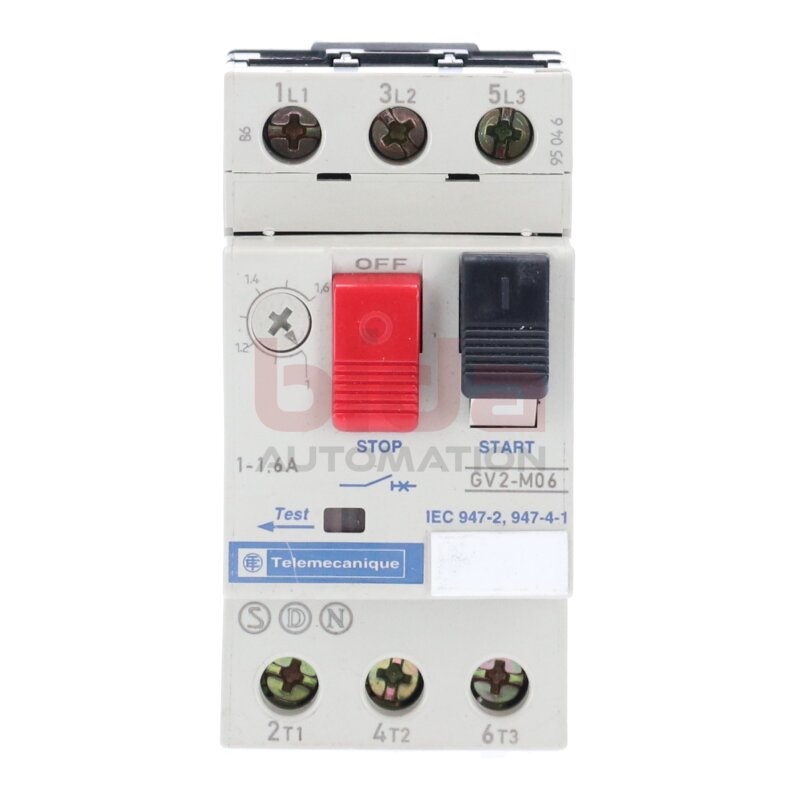 Telemecanique GV2-M06 Motorschutzschalter Motor Protection Switch 600V 1-1,6A