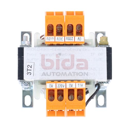 Brosinsky-Elektrotechnik IP 00 Transformator / Transformer  220/380/400V