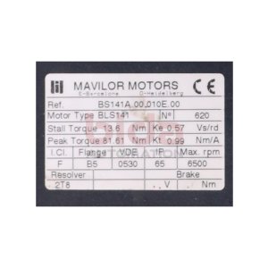 Mavilor Motors BS141A.00.010E.00 BLS-141 Servomotor Motor...