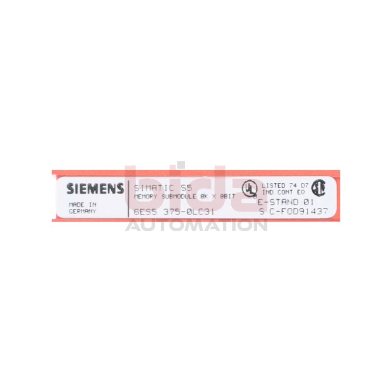 Siemens 6ES5375-0LC31 / 6ES5 375-0LC31 Speichermodul Memory module