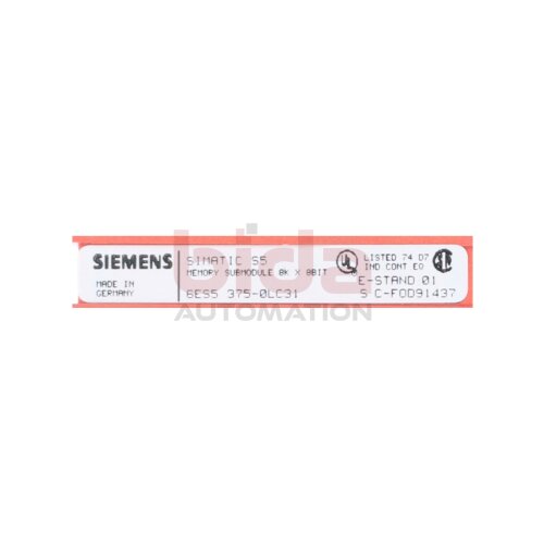 Siemens 6ES5375-0LC31 / 6ES5 375-0LC31 Speichermodul Memory module