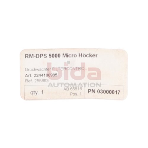 Hoecker RM-DPS 5000 Druckw&auml;chter Pressure switch
