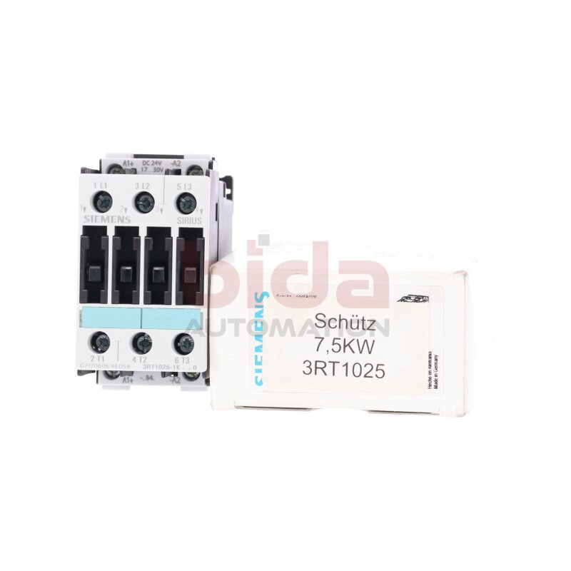 Siemens 3RT1025-1KB40 Leistungssch&uuml;tz Power Contactor 400V 17A 7,5kW