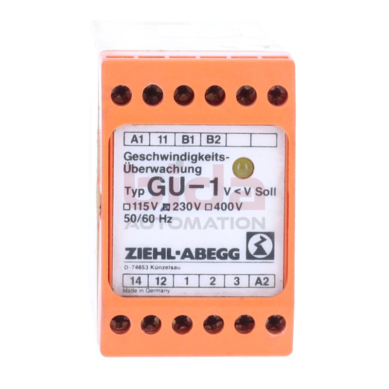 Ziehl-Abegg GU-1 ET 3F-64 Geschwindigkeits&uuml;berwachung Speed monitoring 230V