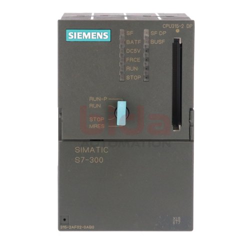 Siemens 6ES7 315-2AF02-0AB0 / 6ES7315-2AF02-0AB0 Zentralbaugruppe Central assembly 24V 0,9A