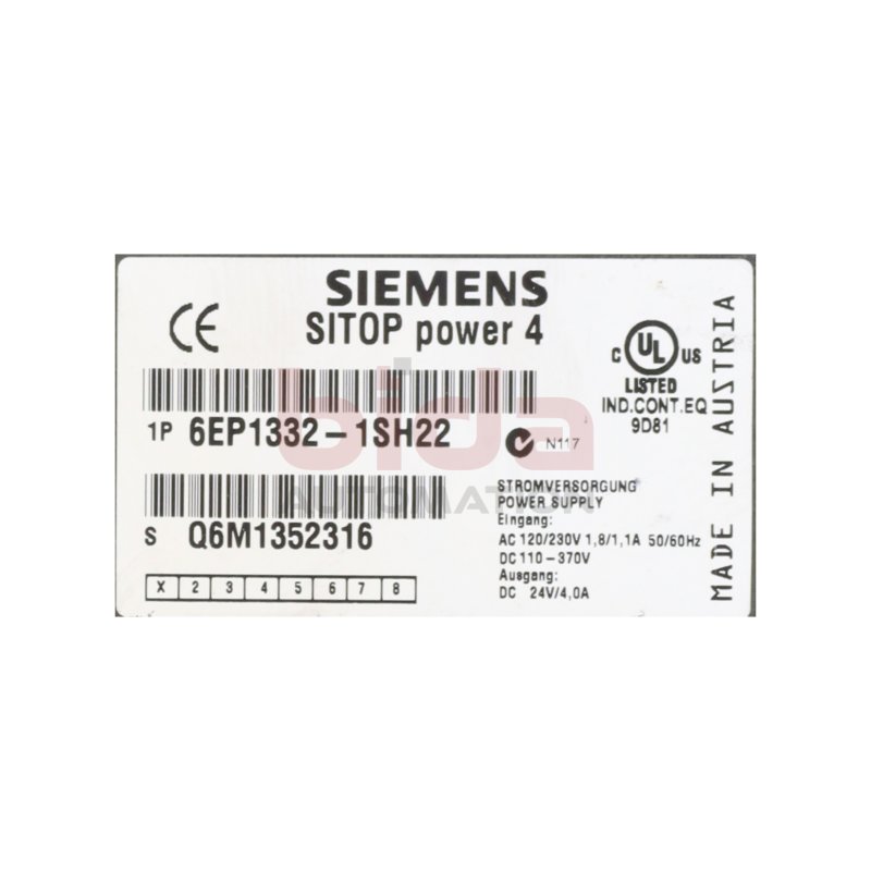 Siemens 6EP1332-1SH22 Stromversorgung Power Supply 24V