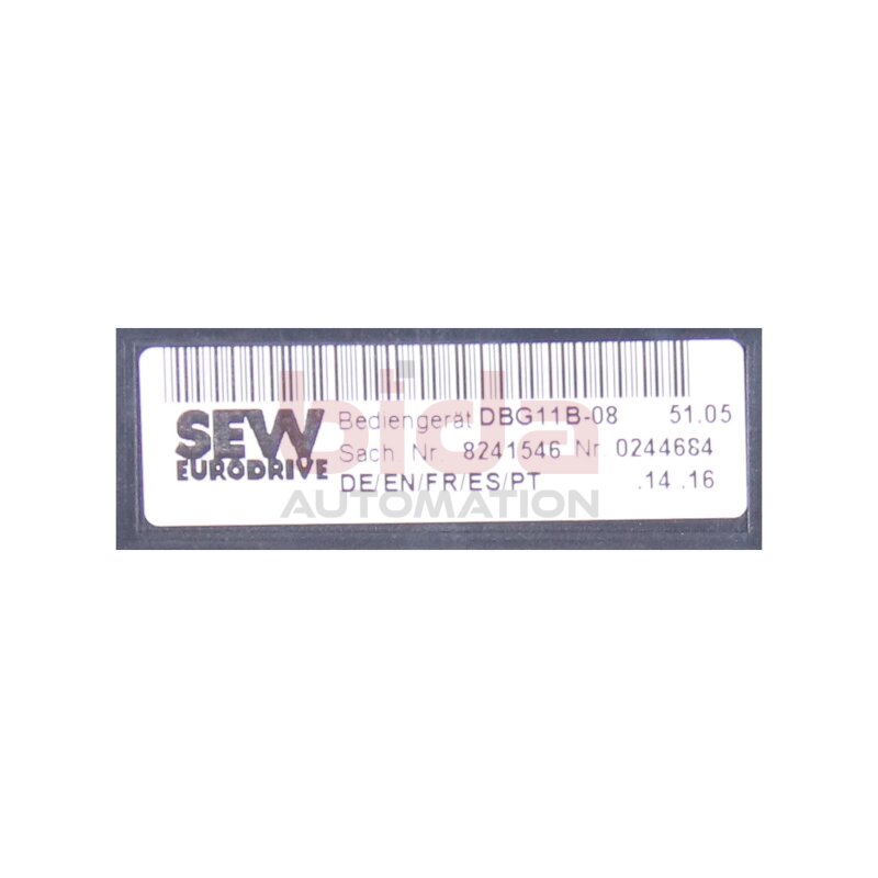 SEW DBG11B-08 Bedienger&auml;t Operating device
