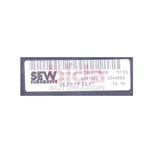 SEW DBG11B-08 Bedienger&auml;t Operating device