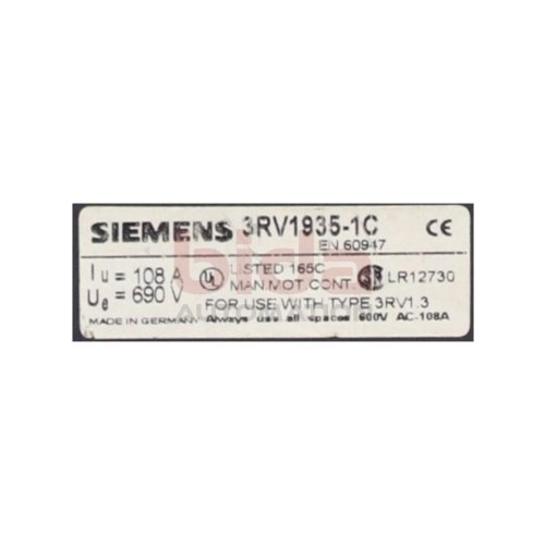 Siemens 3RV1935-1C Sammelschiene Busbar  690V 108A
