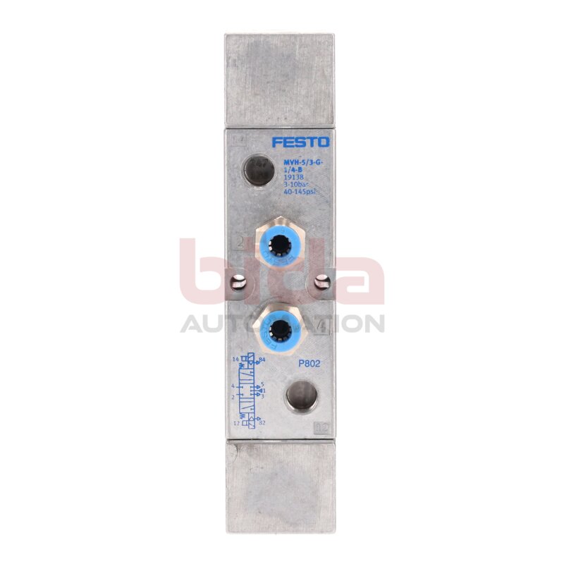 Festo MVH-5/3-G-1/4-B (19138) Magnetventil Solenoid Valve 3-10bar