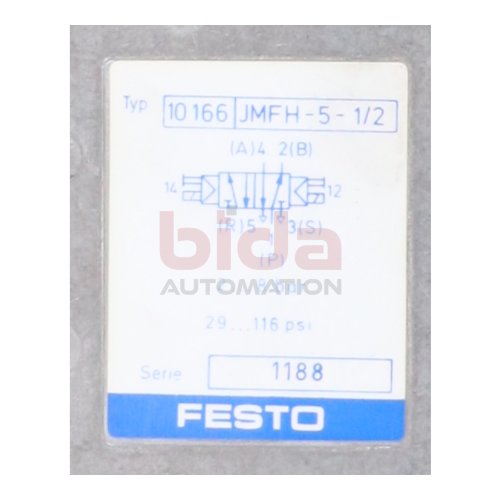 Festo JMFH-5-1/2 (10166) Magnetventil Solenoid Valve 8bar