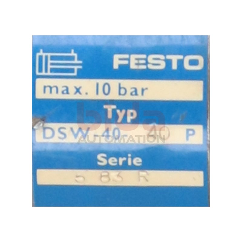 Festo DSW-40-40P Rundzylinder Round Cylinder 10bar