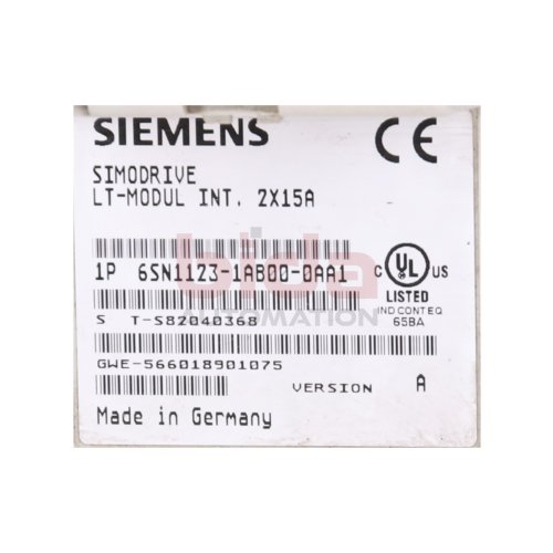Siemens 6SN1123-1AB00-0AA1 Simodrive Leistungsmodul Power Module