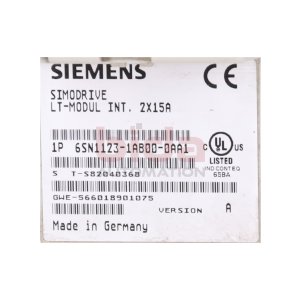 Siemens 6SN1123-1AB00-0AA1 Simodrive Leistungsmodul Power...