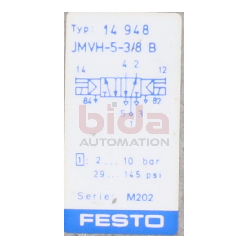 Festo JMVH-5-3/8 B (14948) Pneumatikventil Pneumatic Valve 2-10bar 24,4-26,4 VDC 2,5W
