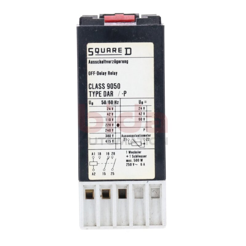 Squarde D Class 9050 Type DAR/-P DAR 300 Ausschaltwischer Switch-off wiper 500W 250V 6A