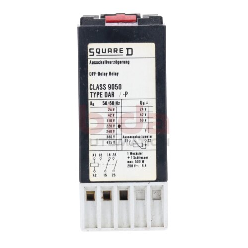 Squarde D Class 9050 Type DAR/-P DAR 300 Ausschaltwischer Switch-off wiper 500W 250V 6A