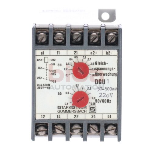 Starkstrom DGU1 50-500MV Membrandruckschalter Membrane pressure switch 250V 6A 500W