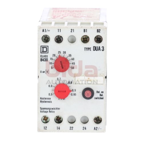 Squarde D Class 8430 Type DUA 3 Spannungsw&auml;chter Voltage monitor  5-50VAC 24-240V