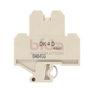 Weidmüller DK 4 D (048406) Durchgangs-Rheihenklemme...
