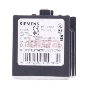 Siemens 3RH1911-2GA22 Hilfsschalterblock Auxiliary Switch...