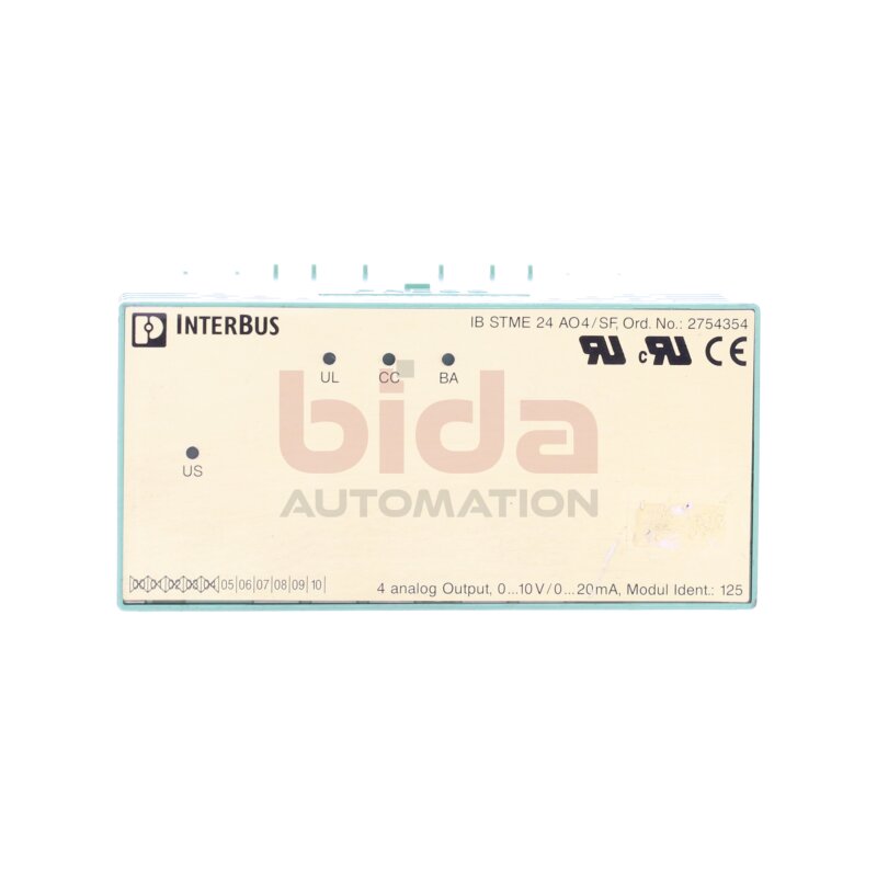 Phoenix Contact IB STME 24 AO4/SF Nr. 2754354 Eingangsmodul Input Module 10V
