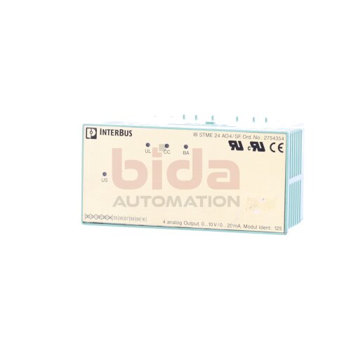 Phoenix Contact IB STME 24 AO4/SF Nr. 2754354 Eingangsmodul Input Module 10V