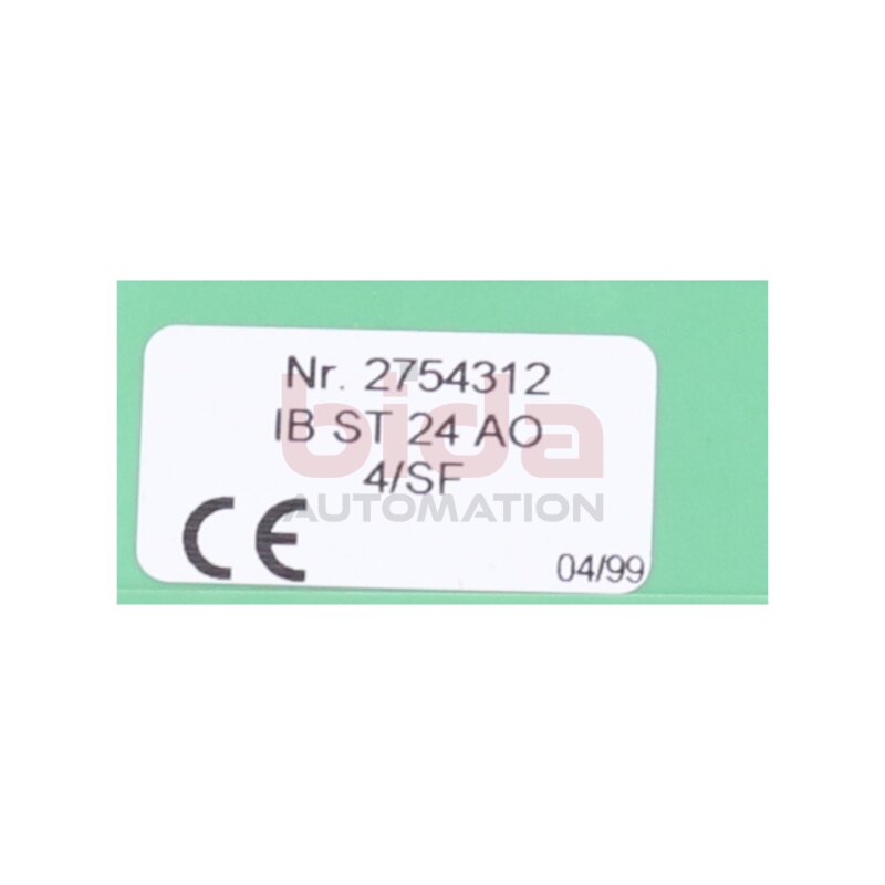 Phoenix Contact IB STTB 24 AO 4/SF Nr. 9243826 Eingangsmodul Input Module
