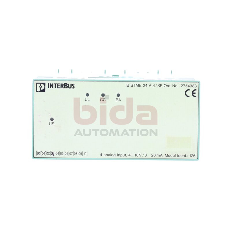 Phoenix Contact IB STME 24 AI4/SF Nr. 2754383 Eingangsmodul Input Module 10V