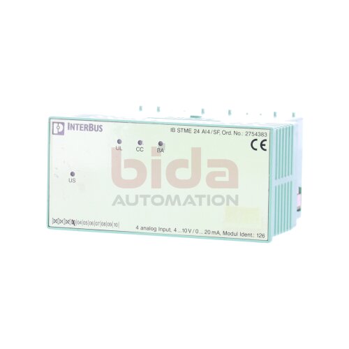 Phoenix Contact IB STME 24 AI4/SF Nr. 2754383 Eingangsmodul Input Module 10V