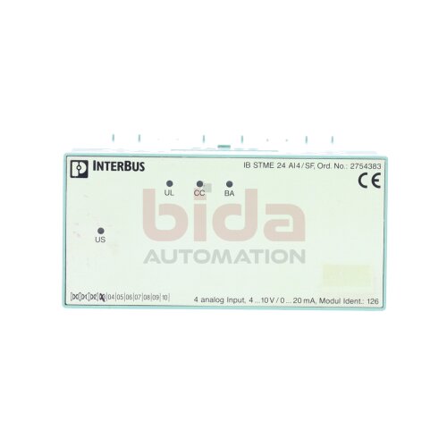 Phoenix Contact IB STME 24 AI4/SF Nr. 2754383 Eingangsmodul Input Module 10V
