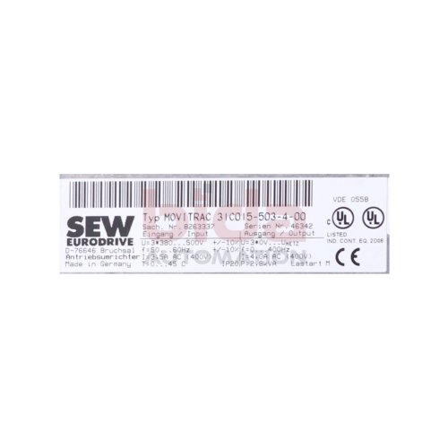 SEW Movitrac 31C015-503-4-00 Frequenzumrichter Frequency Converter 3x380...500V 3,5A