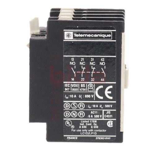 Telemecanique LA1 DN22 P Leistungssch&uuml;tz Power Contactor 10A 690V