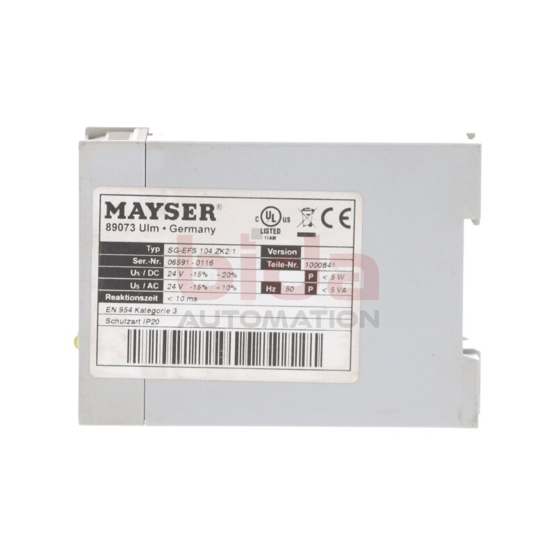 Mayser SG-EFS 104 ZK2/1 Steuerger&auml;t / Control Unit  24V 5W