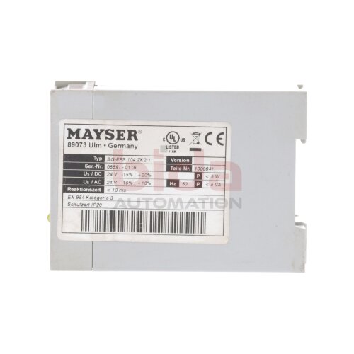 Mayser SG-EFS 104 ZK2/1 Steuerger&auml;t / Control Unit  24V 5W