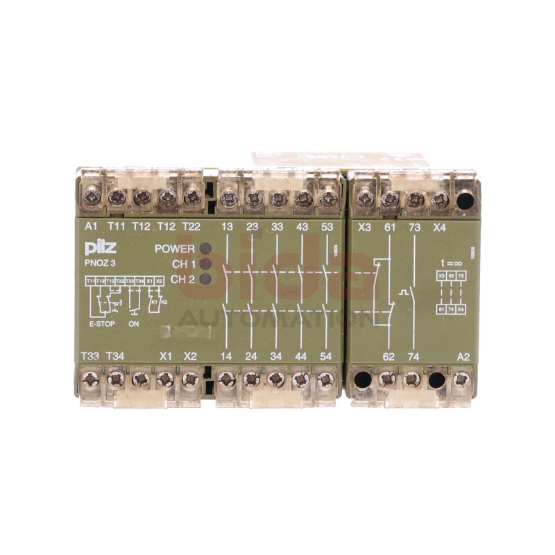 Pilz PNOZ3 24VDC 5S1&Ouml; N Sicherheitsschaltger&auml;t Safety switchgear 24VDC 5W