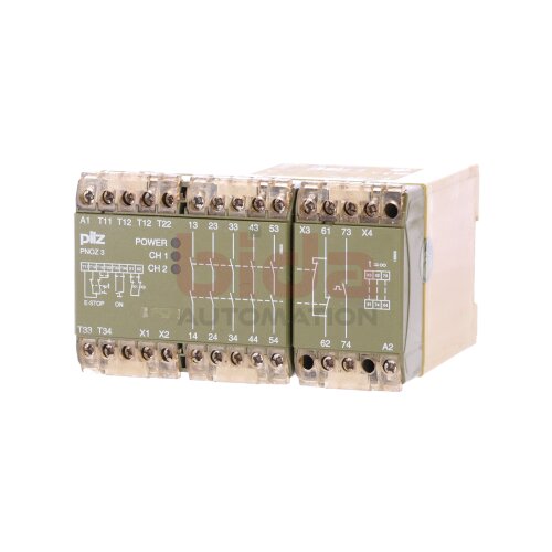 Pilz PNOZ3 24VDC 5S1&Ouml; N Sicherheitsschaltger&auml;t Safety switchgear 24VDC 5W