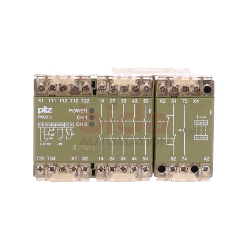 Pilz PNOZ3 24VDC 5S1&Ouml; N Sicherheitsschaltger&auml;t Safety switchgear 24VDC 5W