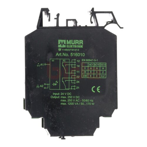 Murrelektronik 516010 Relais Relay 24 VDC 250VDC