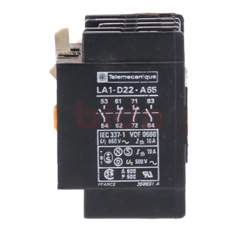 Telemecanique LA1-D22.A65 Hilfsschalterblock Auxiliary Switch Block 660V 10A