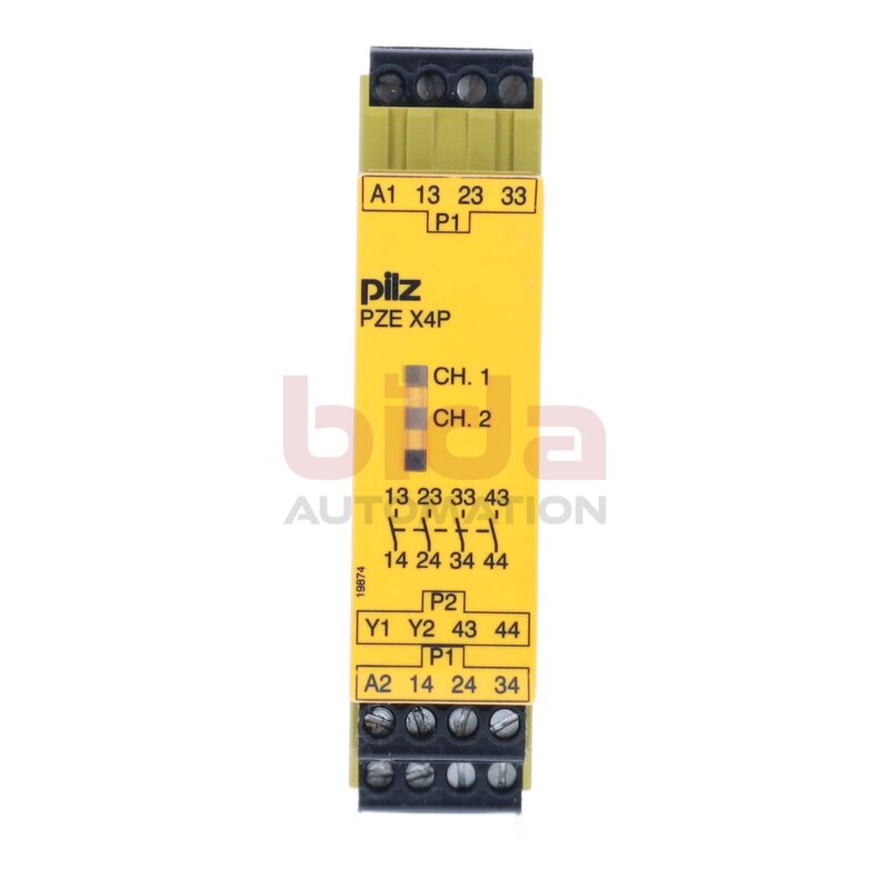 Pilz PZE X4P 24VDC 4n/o (777585) Sicherheitsrelais Safety Relay  24VDC 2,5W