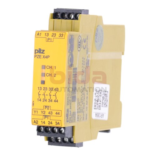 Pilz PZE X4P 24VDC 4n/o (777585) Sicherheitsrelais Safety Relay  24VDC 2,5W