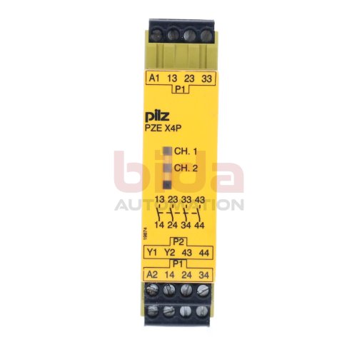 Pilz PZE X4P 24VDC 4n/o (777585) Sicherheitsrelais Safety Relay  24VDC 2,5W