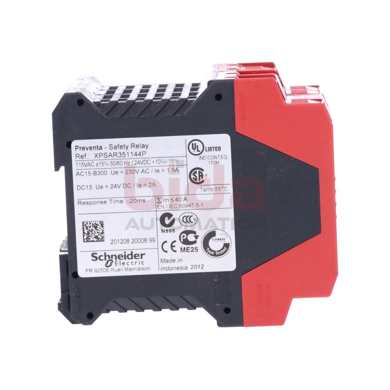 Schneider XPSAR351144P Sicherheitsrelais Safety Relay 24VDC 2A
