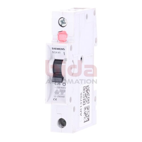 Siemens 5 SX41 C20 Leistungsschutzschalter Circuit Breaker  230/400V  5SX41 C20