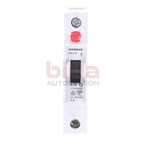 Siemens 5 SX41 C20 Leistungsschutzschalter Circuit Breaker  230/400V  5SX41 C20