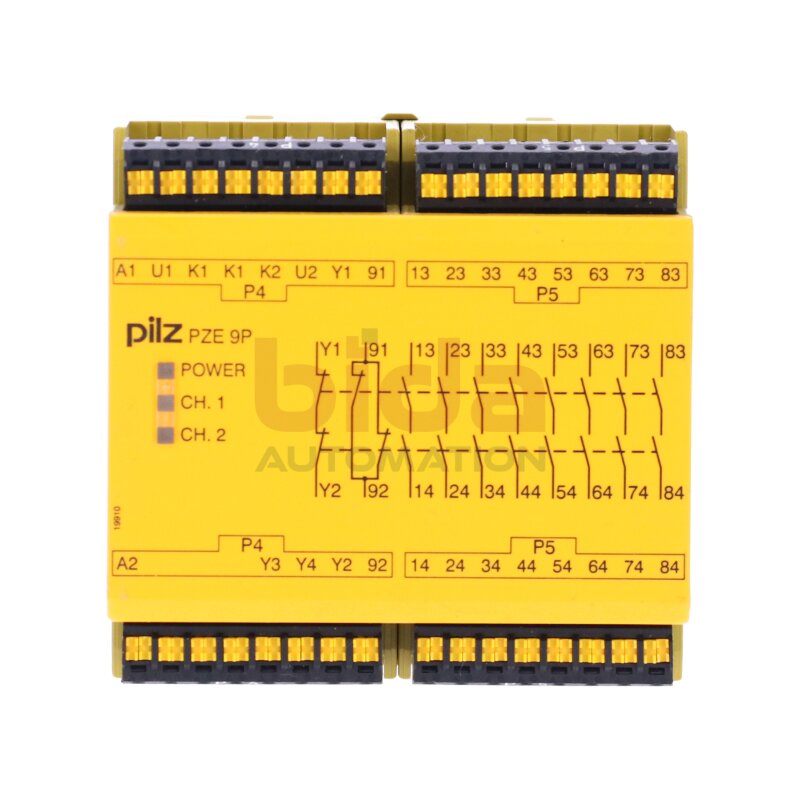 Pilz PZE 9P C 24VACDC 8n/o 1n/c (787140) Kontaktblock  Contact block 24VAC 3,5W
