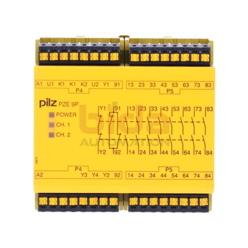 Pilz PZE 9P C 24VACDC 8n/o 1n/c (787140) Kontaktblock  Contact block 24VAC 3,5W