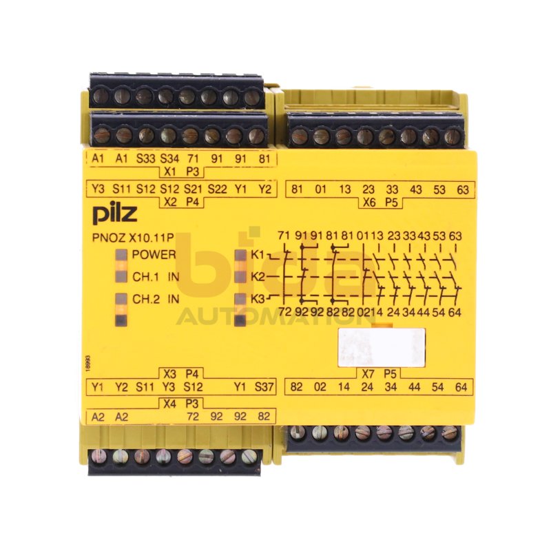 Pilz PNOZ X10.11P 24VDC 6n/o 4n/c 6LED (777750) Sicherheitsrelais Safety relay 24VDC 5,0W